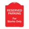 Signmission Reserved Parking For Storks Only Heavy-Gauge Aluminum Architectural Sign, 24" x 18", RW-1824-9760 A-DES-RW-1824-9760 - alternate 1